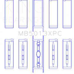 KING ENGINE BEARINGS MB5013XPC020