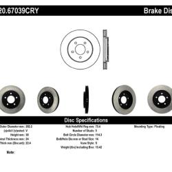 STOPTECH 12067039CRY