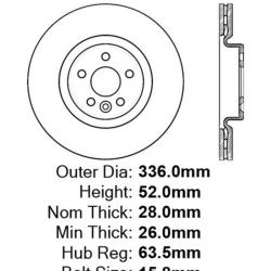 STOPTECH 12539044CRY