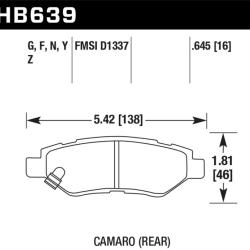 HAWK PERFORMANCE HB639B645
