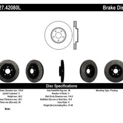 ST Slot & Drill Brake Rotors Stoptech 127.42080L