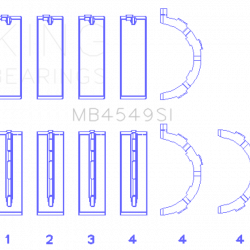 KING ENGINE BEARINGS MB4549SI025