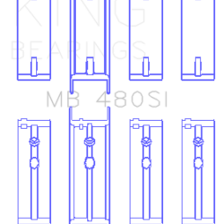 KING ENGINE BEARINGS MB480SI010
