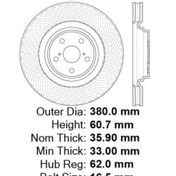 STOPTECH 12544176CRY