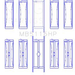 KING ENGINE BEARINGS MB5116HP