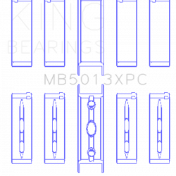 KING ENGINE BEARINGS MB5013XPC