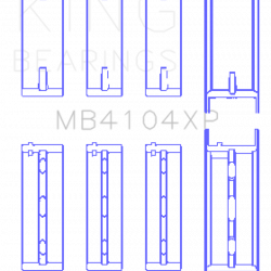 KING ENGINE BEARINGS MB4104XP