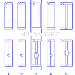 KING ENGINE BEARINGS MB558XPC