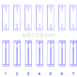 KING ENGINE BEARINGS MB7089XP