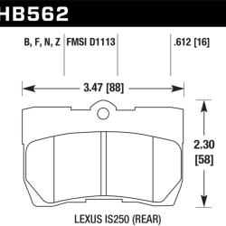 Hawk Performance HB562B.612