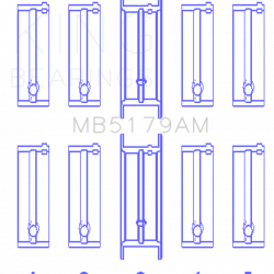 KING ENGINE BEARINGS MB5179AM