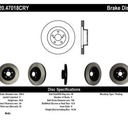 STOPTECH 12047018CRY