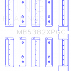 KING ENGINE BEARINGS MB5382XPGC