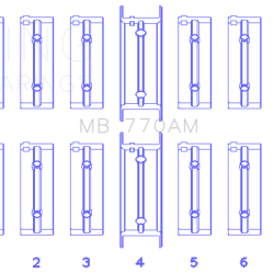 KING ENGINE BEARINGS MB770AM