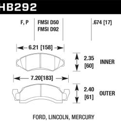 HAWK PERFORMANCE HB292F674