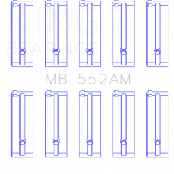 KING ENGINE BEARINGS MB552AM025