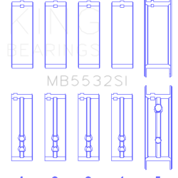 KING ENGINE BEARINGS MB5532SI