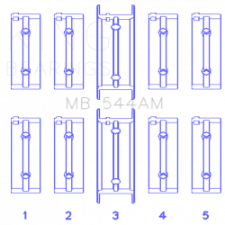 KING ENGINE BEARINGS MB544AM075