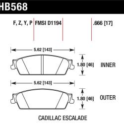 HAWK PERFORMANCE HB568F666