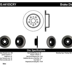 STOPTECH 12044105CRY