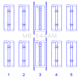 KING ENGINE BEARINGS MB544AM025