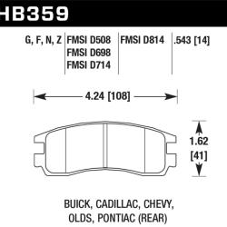 HAWK PERFORMANCE HB359F543