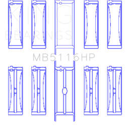 KING ENGINE BEARINGS MB5116HPSTDX