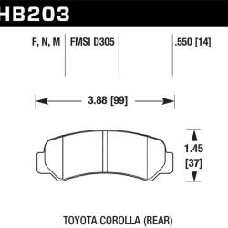 HAWK PERFORMANCE HB203F550