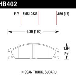 HAWK PERFORMANCE HB402F669