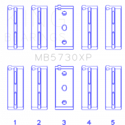 KING ENGINE BEARINGS MB5730XP