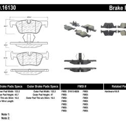 ST Sport Brake Pads Stoptech 309.16130