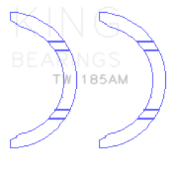 KING ENGINE BEARINGS TW185AM