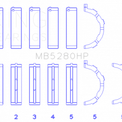 KING ENGINE BEARINGS MB5280HP