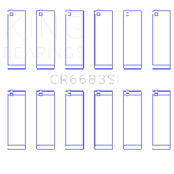 KING ENGINE BEARINGS CR6683SI05