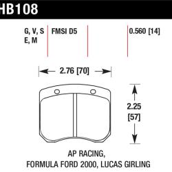 Hawk Performance HB108G.560