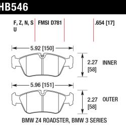HAWK PERFORMANCE HB546B654