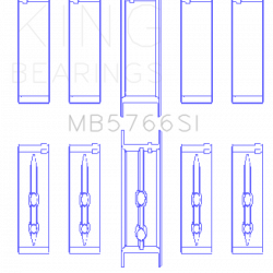 KING ENGINE BEARINGS MB5766SI