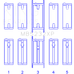 KING ENGINE BEARINGS MB5232XP