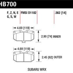 Hawk Performance HB700F.562