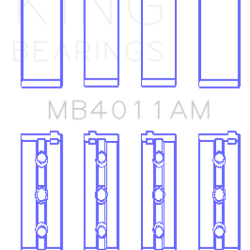 KING ENGINE BEARINGS MB4011AM075