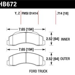 HAWK PERFORMANCE HB672Z714