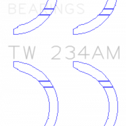 KING ENGINE BEARINGS TW234AM