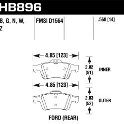 HAWK PERFORMANCE HB896B568