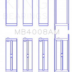 KING ENGINE BEARINGS MB4008AM