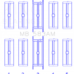 KING ENGINE BEARINGS MB583AM