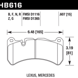 HAWK PERFORMANCE HB616D607