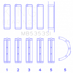 KING ENGINE BEARINGS MB5353SI025