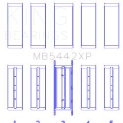 KING ENGINE BEARINGS MB5442XP026