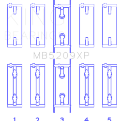 KING ENGINE BEARINGS MB5209XP