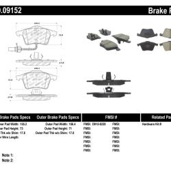 ST Sport Brake Pads Stoptech 309.09152